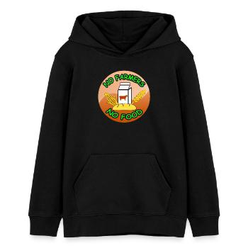 Farmer - Teens Organic Hoodie by Stanley/Stella - black - Front - AI Model Teenager Male light (155cm)