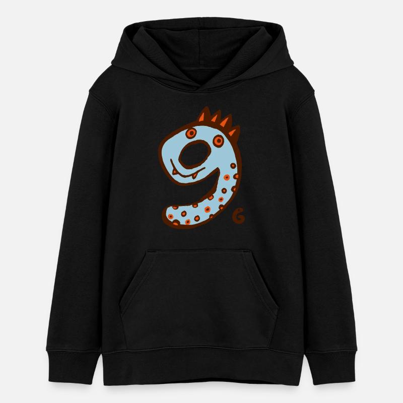 monstre neuf - Sweat à capuche ado bio Stanley/Stella - noir