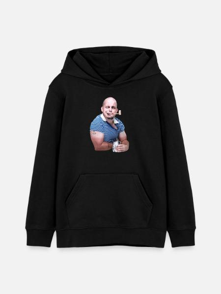 popey - Teenager Organic Hoodie Mini Cruiser von Stanley/Stella - Schwarz