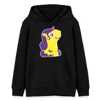 Kleines Einhorn - Teenager Organic Hoodie Mini Cruiser von Stanley/Stella - Schwarz - Vorne - AI Model Teenager Male light (155cm)