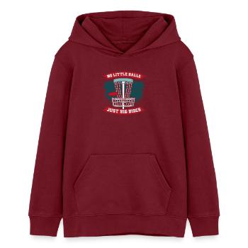 Disc Golf - Sweat à capuche ado bio Stanley/Stella - bordeaux - Devant - AI Model Teenager Male dark (155cm)