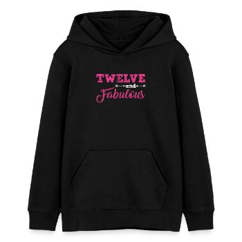 12. Geburtstag - Teenager Organic Hoodie Mini Cruiser von Stanley/Stella - Schwarz - Vorne - AI Model Teenager Male light (155cm)