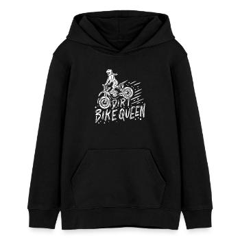 Motocross Motocross-Fahrerin - Teenager Organic Hoodie Mini Cruiser von Stanley/Stella - Schwarz - Vorne - AI Model Teenager Male light (155cm)