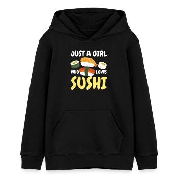 Sushi Japanisch Kawaii Sushi-Liebhaber - Teenager Organic Hoodie Mini Cruiser von Stanley/Stella - Schwarz - Vorne - AI Model Teenager Male light (155cm)