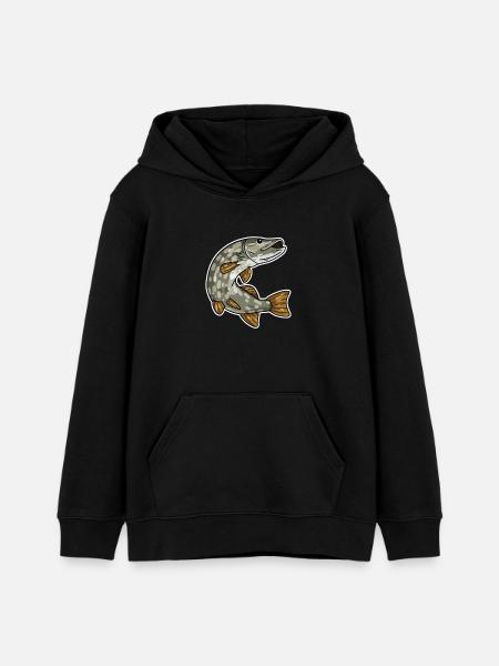 Hecht - Teenager Organic Hoodie Mini Cruiser von Stanley/Stella - Schwarz