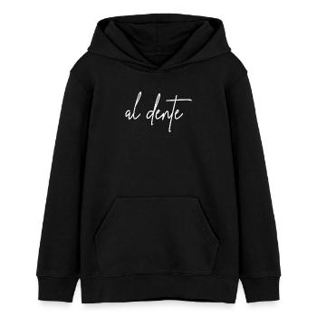 Al Dente Pasta Italienisch - Teenager Organic Hoodie Mini Cruiser von Stanley/Stella - Schwarz - Vorne - AI Model Teenager Male light (155cm)