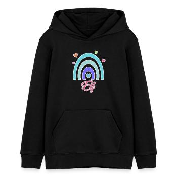 11. Geburtstag Regenbogen Vintage - Teenager Organic Hoodie Mini Cruiser von Stanley/Stella - Schwarz - Vorne - AI Model Teenager Male light (155cm)