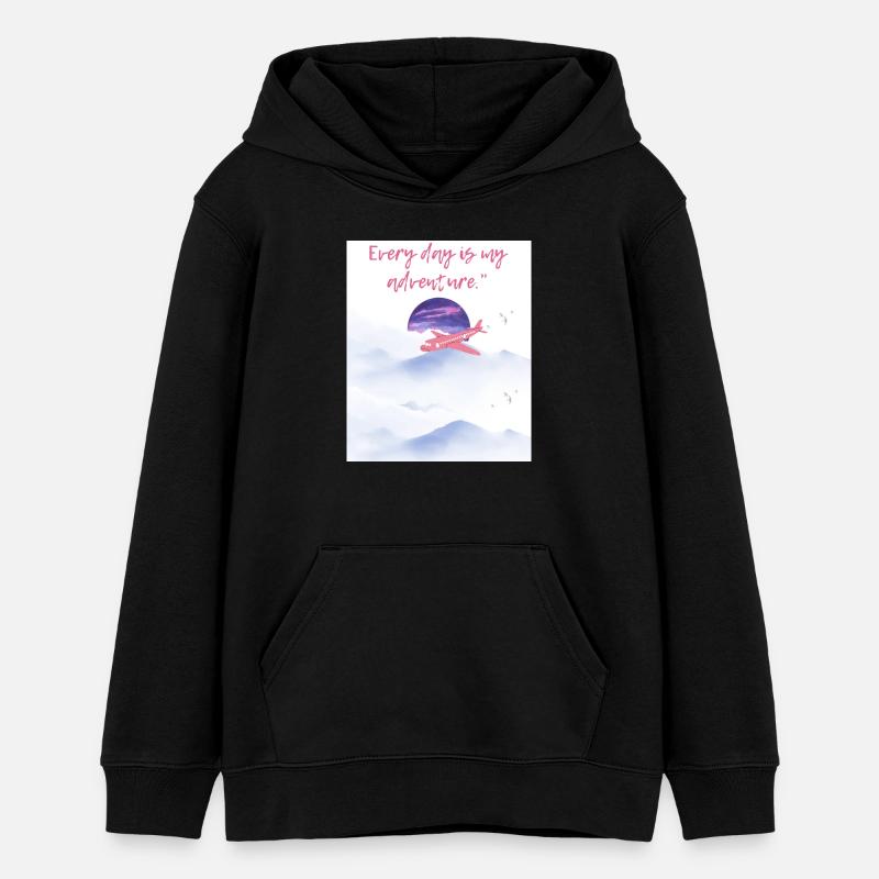 Aventure - Sweat à capuche ado bio Stanley/Stella - noir