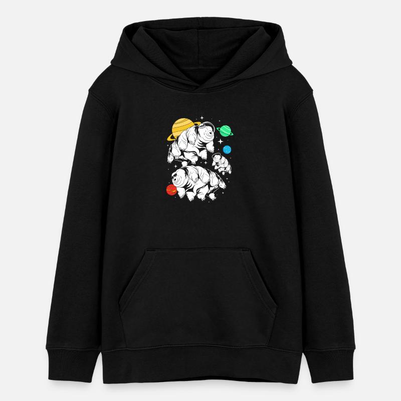 Tardigrade Tardigrade Tardigrade Water Bear - Teens Organic Hoodie by Stanley/Stella - black