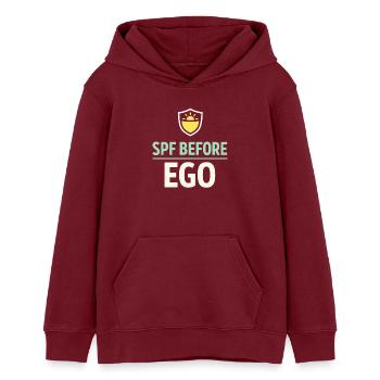 Spf Kultur Identität Hautpflege Humor - Teenager Organic Hoodie Mini Cruiser von Stanley/Stella - Burgunderrot - Vorne - AI Model Teenager Male dark (155cm)