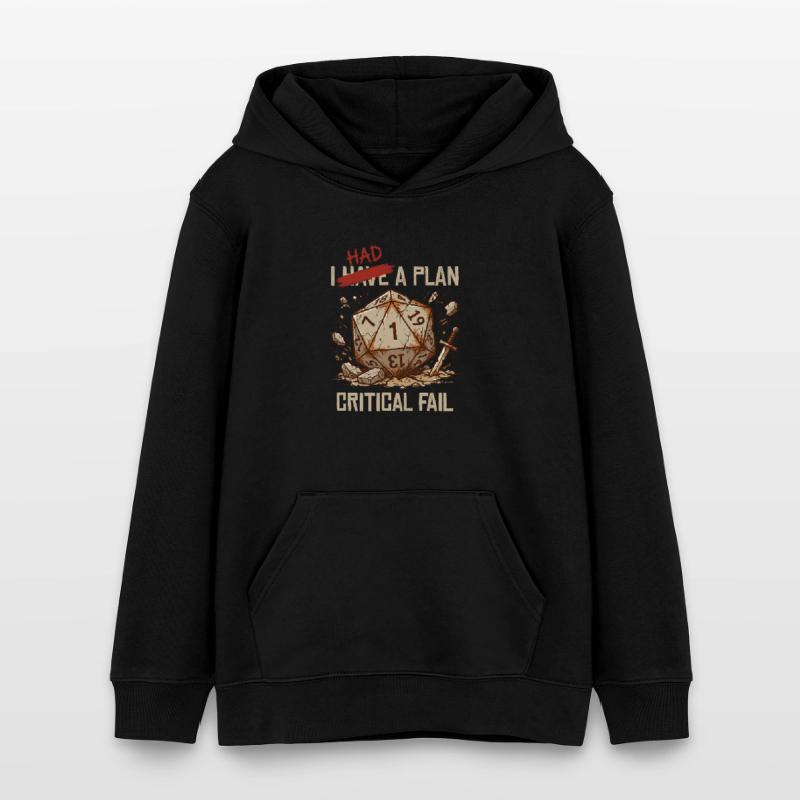 Échec critique – J’avais un plan cube Sweat à capuche ado bio Stanley/Stella