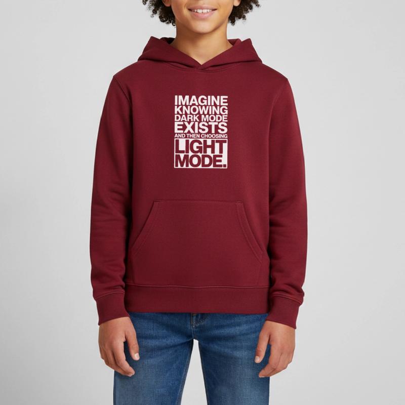 Dark Mode Exists Programmierer IT Nerd Coder Büro Teenager Organic Hoodie Mini Cruiser von Stanley/Stella