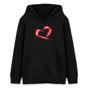 Canada - Sweat à capuche ado bio Stanley/Stella - noir - Devant - AI Model Teenager Male light (155cm)