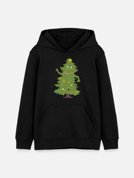 Weihnachtsbaum - Teenager Organic Hoodie Mini Cruiser von Stanley/Stella - Schwarz