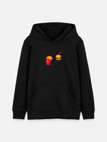 Love story - Teenager Organic Hoodie Mini Cruiser von Stanley/Stella - Schwarz