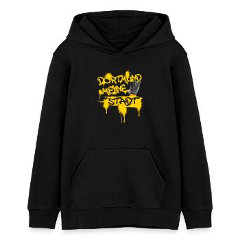 Dortmund meine Stadt Graffiti - Teenager Organic Hoodie Mini Cruiser von Stanley/Stella - Schwarz - Vorne - AI Model Teenager Male light (155cm)