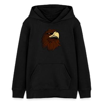 Adler adlerkopf - Teenager Organic Hoodie Mini Cruiser von Stanley/Stella - Schwarz - Vorne - AI Model Teenager Male light (155cm)