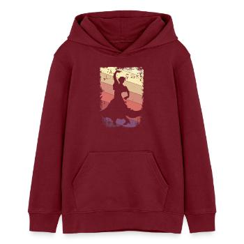 Flamenco Tanzen - Teenager Organic Hoodie Mini Cruiser von Stanley/Stella - Burgunderrot - Vorne - AI Model Teenager Male dark (155cm)