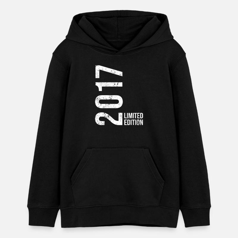 2017 Boy Girls 9e anniversaire Édition Limitée 9 - Sweat à capuche ado bio Stanley/Stella - noir