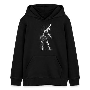 Ballerina tanzt Ballett in den Sternen - Teenager Organic Hoodie Mini Cruiser von Stanley/Stella - Schwarz - Vorne - AI Model Teenager Male light (155cm)