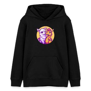 Alway be Friends - Teenager Organic Hoodie Mini Cruiser von Stanley/Stella - Schwarz - Vorne - AI Model Teenager Male light (155cm)