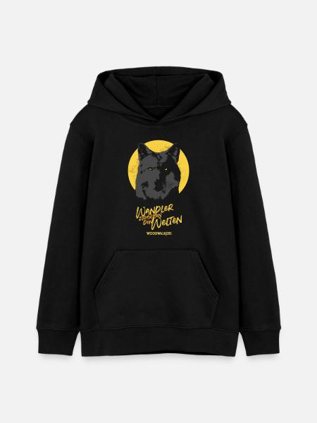 Woodwalkers Film Wolf Mit Wandler-Spruch - Teenager Organic Hoodie Mini Cruiser von Stanley/Stella - Schwarz