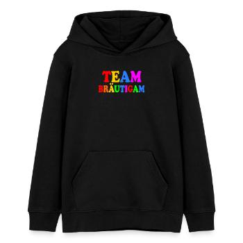 Team bräutigam - Teenager Organic Hoodie Mini Cruiser von Stanley/Stella - Schwarz - Vorne - AI Model Teenager Male light (155cm)