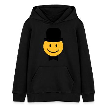 marié - Sweat à capuche ado bio Stanley/Stella - noir - Devant - AI Model Teenager Male light (155cm)
