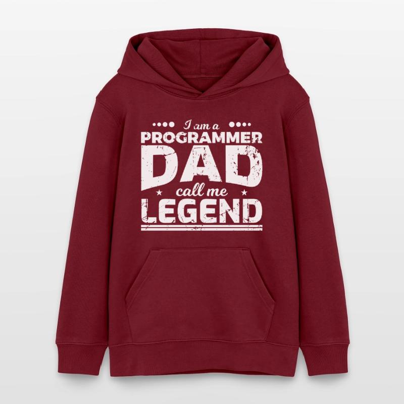 Coder Dad Teens Organic Hoodie by Stanley/Stella