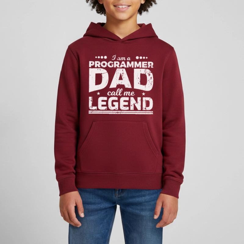 Coder Dad Teens Organic Hoodie by Stanley/Stella