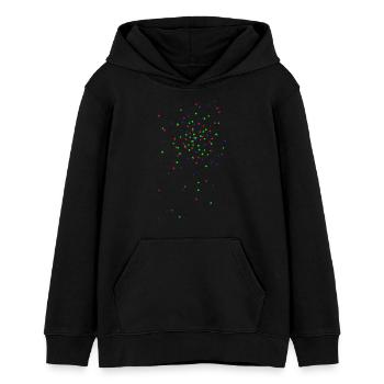 konfetti räppli flocken - Teenager Organic Hoodie Mini Cruiser von Stanley/Stella - Schwarz - Vorne - AI Model Teenager Male light (155cm)
