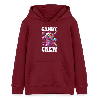 Candy Crew Deko Süßigkeitenliebhaber Naschkatze - Teenager Organic Hoodie Mini Cruiser von Stanley/Stella - Burgunderrot - Vorne - AI Model Teenager Male dark (155cm)
