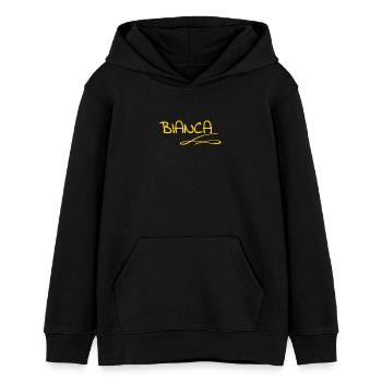Bianca - Teenager Organic Hoodie Mini Cruiser von Stanley/Stella - Schwarz - Vorne - AI Model Teenager Male light (155cm)