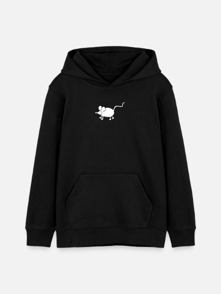 Souris - Sweat à capuche ado bio Stanley/Stella - noir