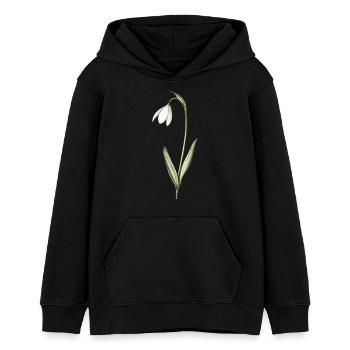 petits perce-neige - Sweat à capuche ado bio Stanley/Stella - noir - Devant - AI Model Teenager Male light (155cm)