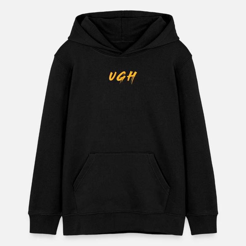 UGH - Teens Organic Hoodie by Stanley/Stella - black