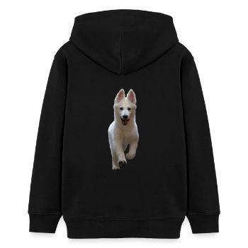 Welpe - Teenager Organic Hoodie Mini Cruiser von Stanley/Stella - Schwarz - Hinten - AI Model Teenager Male light (155cm)