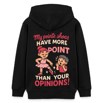 Ballett Liebende Ballettschuhe und Meinungen - Teenager Organic Hoodie Mini Cruiser von Stanley/Stella - Schwarz - Hinten - AI Model Teenager Male light (155cm)
