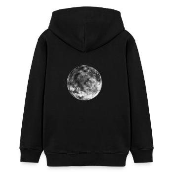Der Mond - Teenager Organic Hoodie Mini Cruiser von Stanley/Stella - Schwarz - Hinten - AI Model Teenager Male light (155cm)
