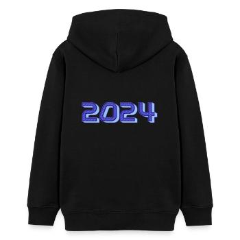 2024 - Teenager Organic Hoodie Mini Cruiser von Stanley/Stella - Schwarz - Hinten - AI Model Teenager Male light (155cm)