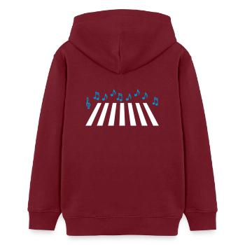 music Road - Sweat à capuche ado bio Stanley/Stella - bordeaux - Dos - AI Model Teenager Male dark (155cm)