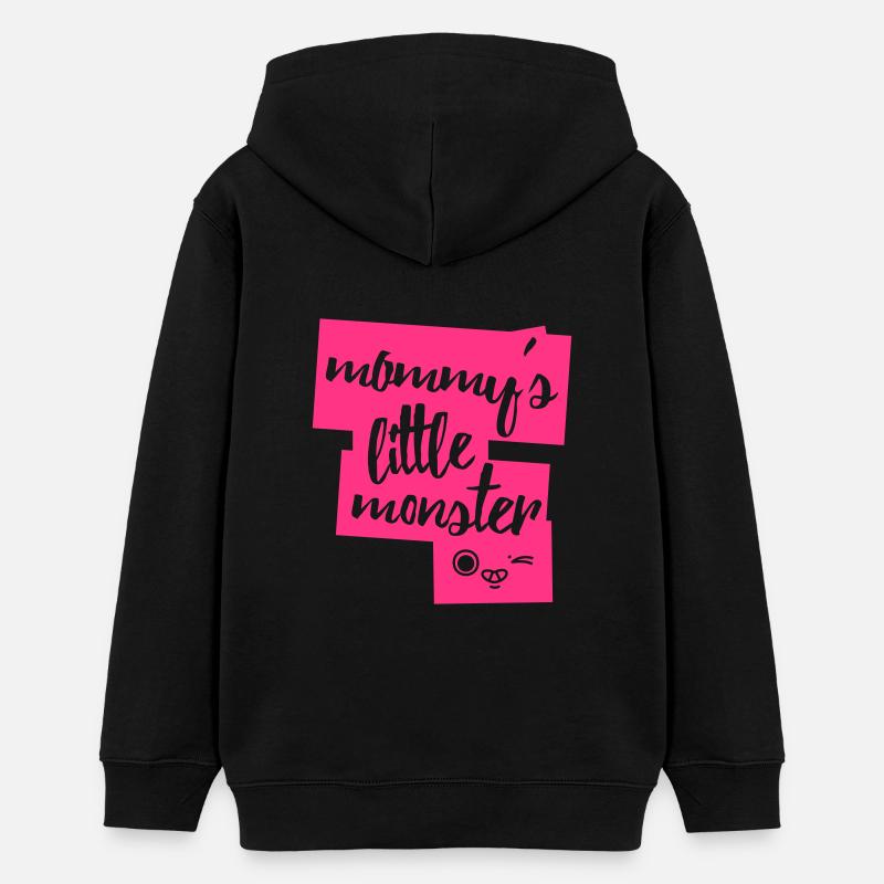 Mommys Little Monster - Sweat à capuche ado bio Stanley/Stella - noir