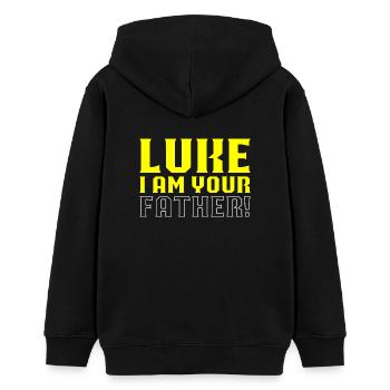Luke I am your father - Teenager Organic Hoodie Mini Cruiser von Stanley/Stella - Schwarz - Hinten - AI Model Teenager Male light (155cm)