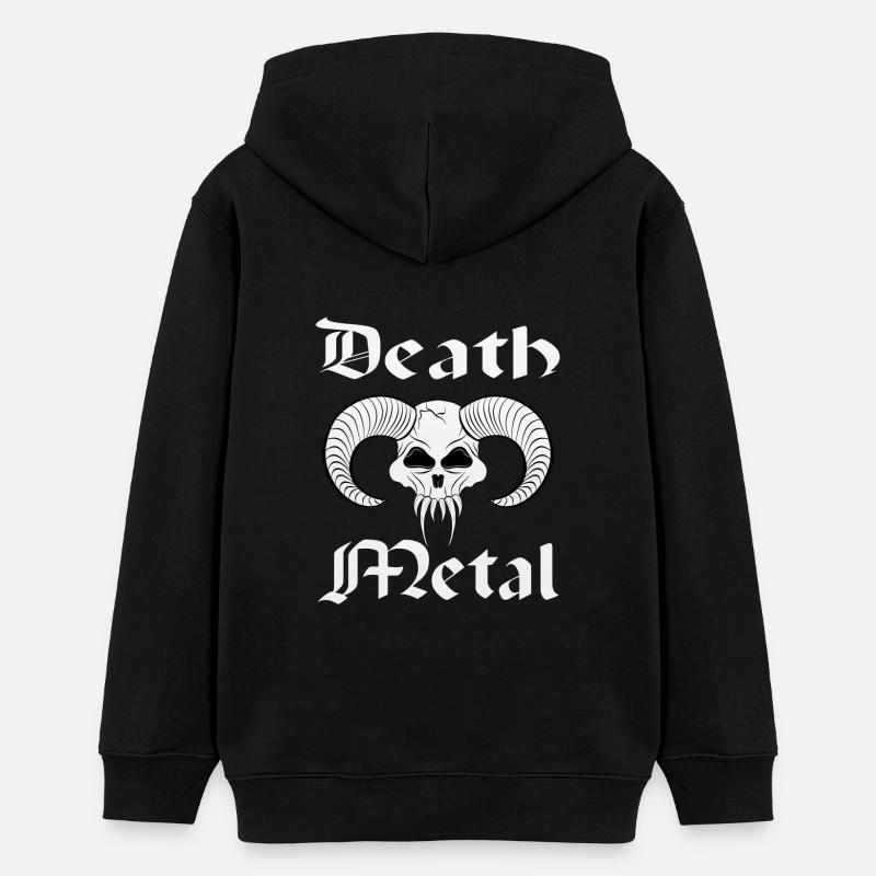 Death Metal - Sweat à capuche ado bio Stanley/Stella - noir