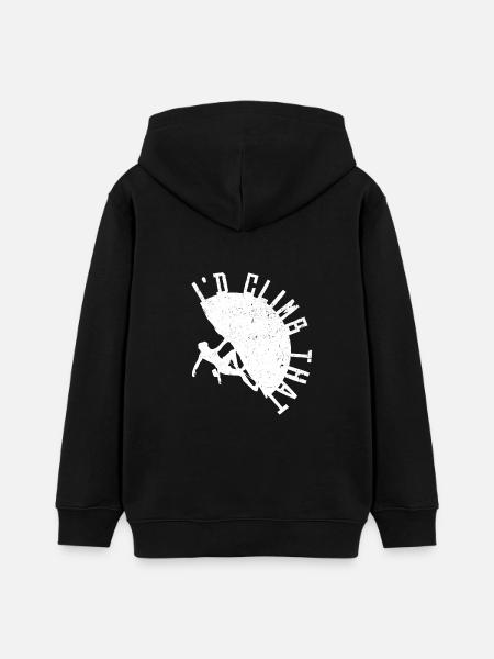 Klettern - Teenager Organic Hoodie Mini Cruiser von Stanley/Stella - Schwarz