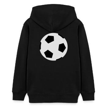 Fussballspiel - Teenager Organic Hoodie Mini Cruiser von Stanley/Stella - Schwarz - Hinten - AI Model Teenager Male light (155cm)