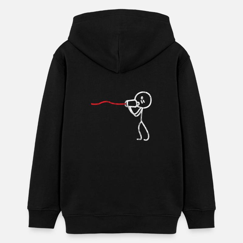 Partenaire de relation de partenariat - Sweat à capuche ado bio Stanley/Stella - noir