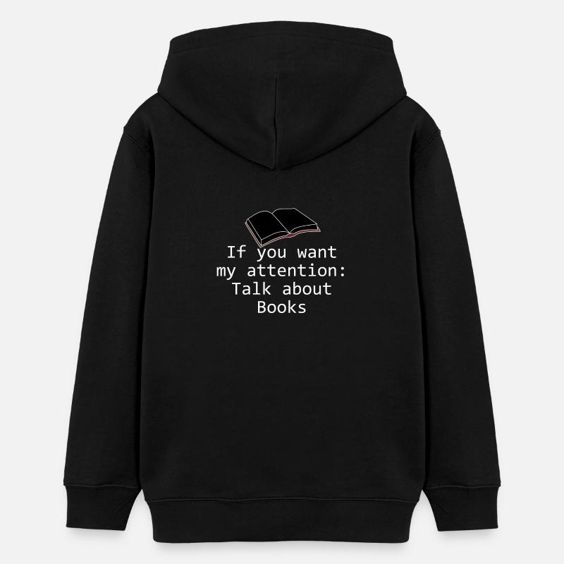Livres - Sweat à capuche ado bio Stanley/Stella - noir