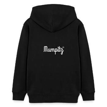 Mumpitz - Teenager Organic Hoodie Mini Cruiser von Stanley/Stella - Schwarz - Hinten - AI Model Teenager Male light (155cm)