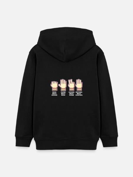 Pfadfinder Scout - Teenager Organic Hoodie Mini Cruiser von Stanley/Stella - Schwarz
